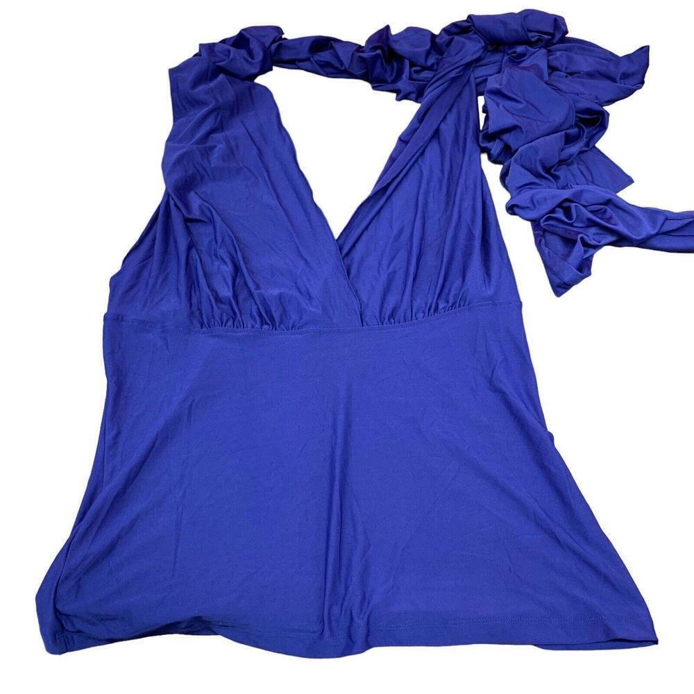 Avon Womens Blue Convertible Blue Stretchy Blouse One Top Seven Styles Size XL‌‌